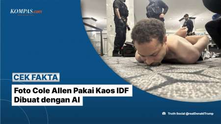 [Klarifikasi] Foto Cole Allen Pakai Kaos IDF Dibuat Dengan AI