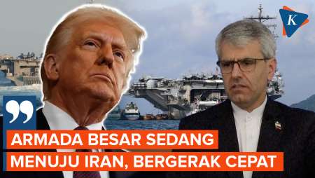 Ancam Teheran Lagi, Trump: Armada Besar Sedang Menuju Iran
