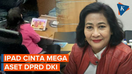 iPada Cinta Mega Main Game Saat Rapat Aset DPRD DKI