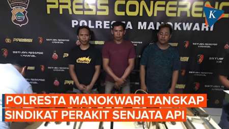 6 Orang Sindikat Perakit Senjata Api di Manokwari Ditangkap