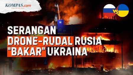 Detik-detik Gumpalan Api Imbas Serangan Rusia Di Ukraina