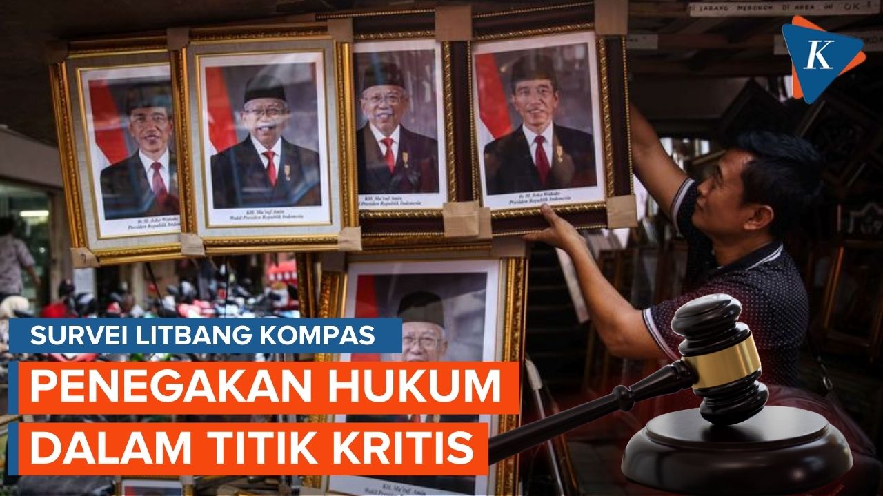 Survei Litbang Kompas: Penegakan Hukum Jokowi-Ma'ruf dalam Titik Kritis