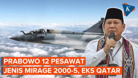 Prabowo Beli 12 Pesawat Tempur Mirage 2000-5 Bekas dari Qatar