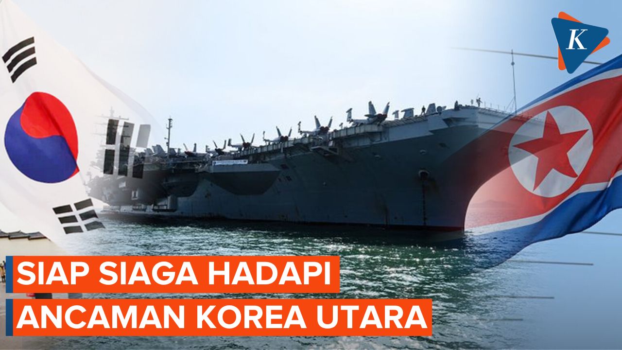 Hadapi Ancaman Korea Utara, Kapal Induk AS Bertenaga Nuklir Tiba di Korea Selatan