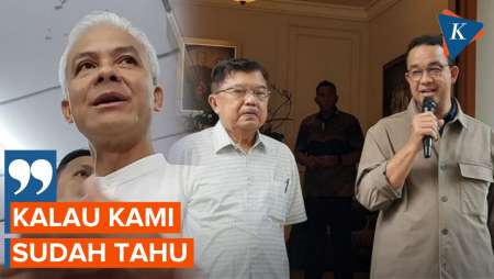 Tanggapi JK Dukung Amin, Ganjar: Kami Sudah Tahu dari Awal