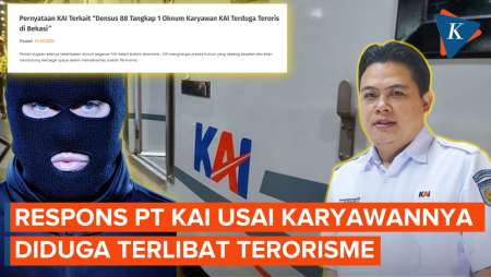 Karyawannya Diduga Terlibat Terorisme, PT KAI Siap Kooperatif dengan Polisi