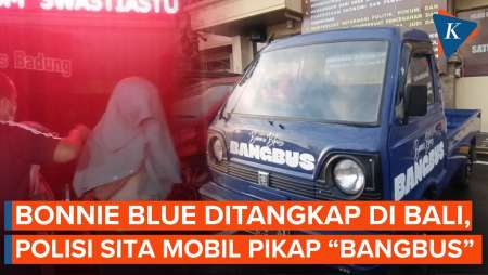 Penampakan Mobil Pikap Bangbus Bonnie Blue Yang Disita Polisi Bali