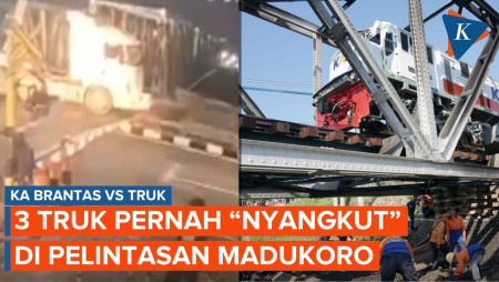 Sudah 3 Truk Trailer Dilaporkan Pernah Nyangkut di Pelintasan Madukoro