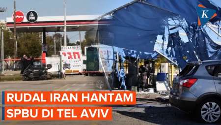 Serangan Rudal Cluster Iran Gempur Israel, Hantam SPBU Di Tel Aviv