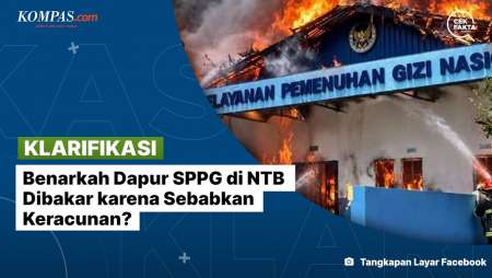 [KLARIFIKASI] Foto Dapur SPPG Di NTB Dibakar Warga Adalah Hasil Rekayasa AI