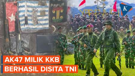 TNI Sita AK47 Milik KKB! Usai Satu Jam Operasi di Intan Jaya Papua