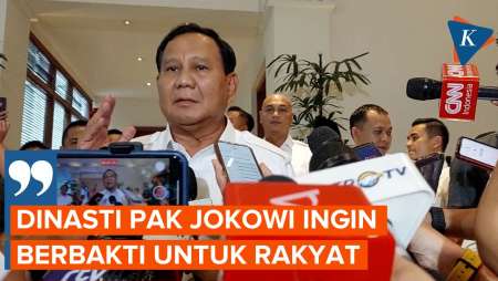 Prabowo Heran Kenapa Politik Dinasti Jokowi Jadi Masalah?