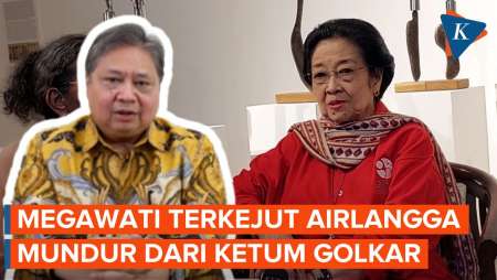 [FULL] Megawati Terkejut Airlangga Mundur dari Ketum Golkar