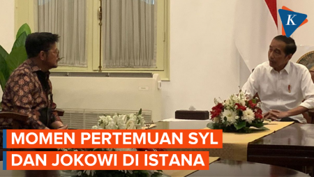 Momen Syahrul Yasin Limpo Diterima Jokowi di Istana