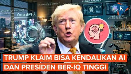 Trump Klaim Dirinya Presiden Ber-IQ Tinggi, Bisa Kendalikan AI