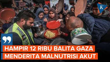 WHO: Hampir 12 Ribu Balita Gaza Menderita Malnutrisi Akut pada Juli 2025