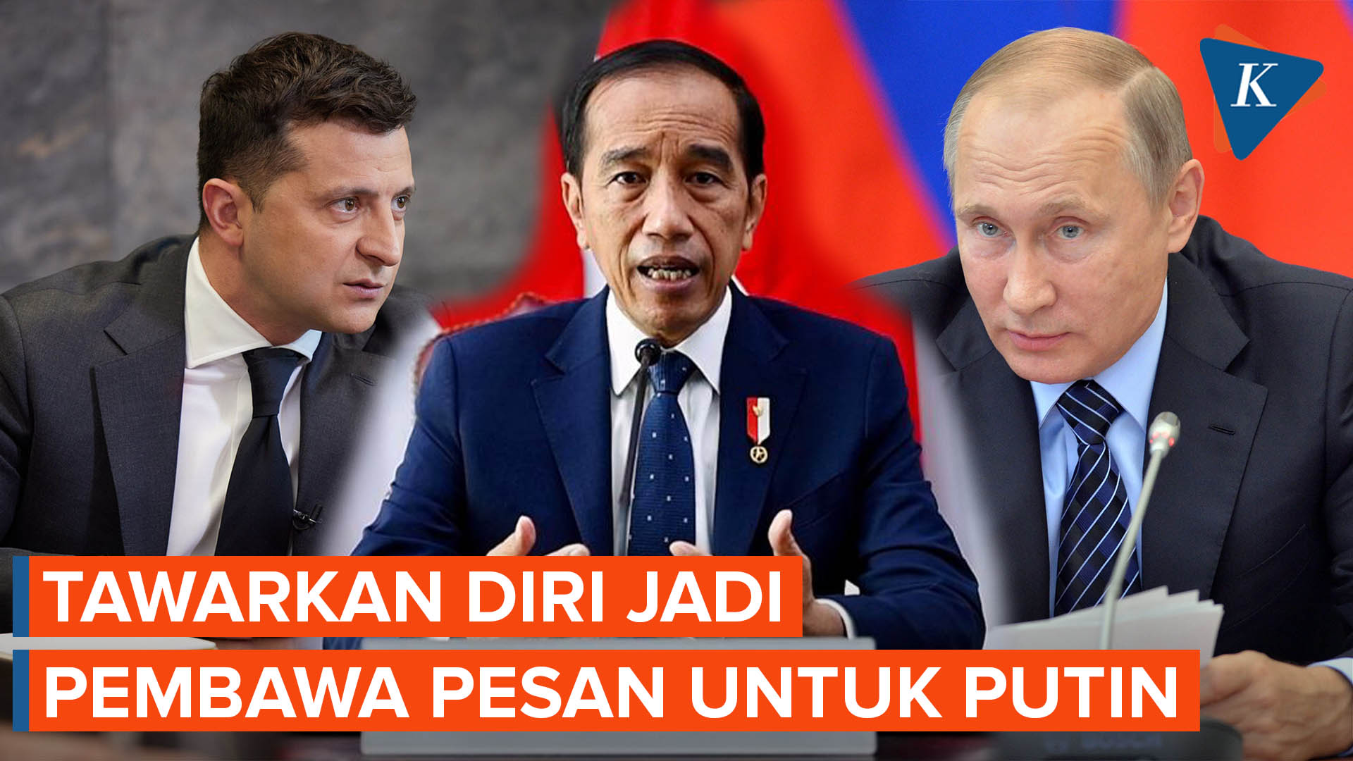 Jokowi Tawarkan Diri Jadi Pembawa Pesan dari Zelensky untuk Putin