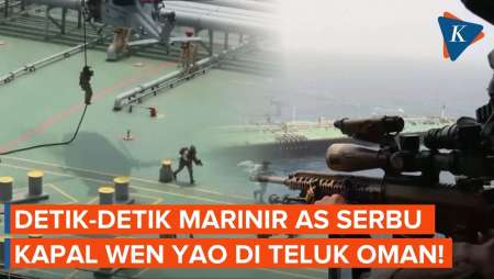Detik-detik Marinir AS Sergap Tanker Wen Yao di Teluk Oman dan Geledah Isi Kapal