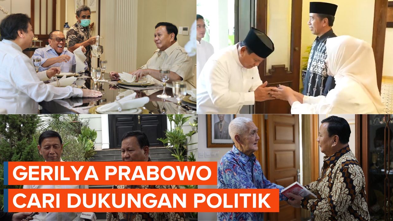 Prabowo Raup Dukungan usai Temui Para Tokoh Politik