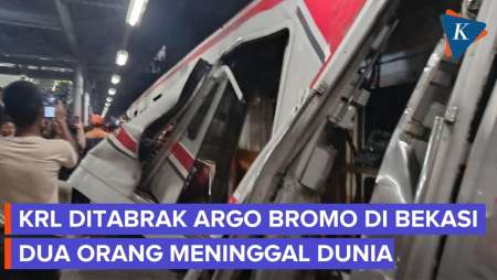 Update Sementara, Dua Orang Tewas Akibat KRL Ditabrak Argo Bromo Anggrek Di Bekasi