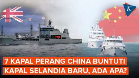 7 Kapal Perang China Buntuti Kapal Selandia Baru Di Laut Asia Timur, Ada Apa?