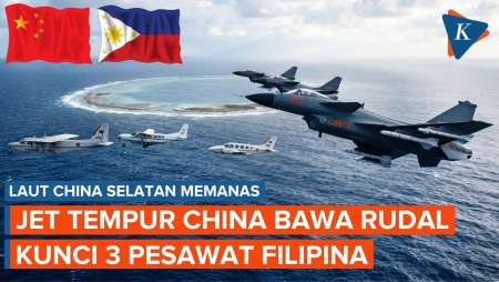 LCS Memanas, Jet Tempur China Bawa Rudal PL-5 Usir 3 Pesawat Filipina