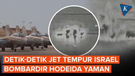 Detik-detik Serangan Israel ke Hodeida Yaman