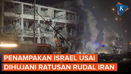 Penampakan Israel Usai Dihujani Rudal Iran