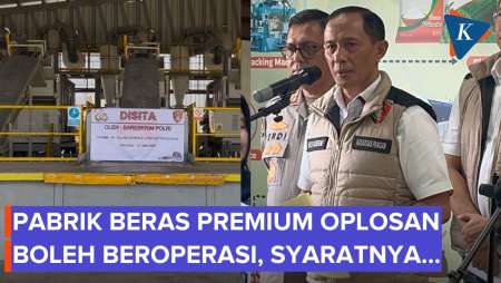 Bos Produsen Beras Premium Oplosan Jadi Tersangka, Pabrik Tetap Boleh Beroperasi
