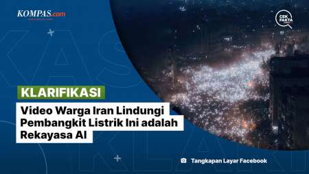 [KLARIFIKASI] Video Warga Iran Lindungi Pembangkit Listrik Ini Adalah Rekayasa AI