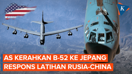 Rusia-China Latihan Militer Di Dekat Jepang, AS Kerahkan Pesawat Pengebom