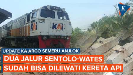 Lokasi Anjlokan KA Argo Semeru, Dua Jalur KA di Sentolo-Wates Sudah Bisa Dilewati