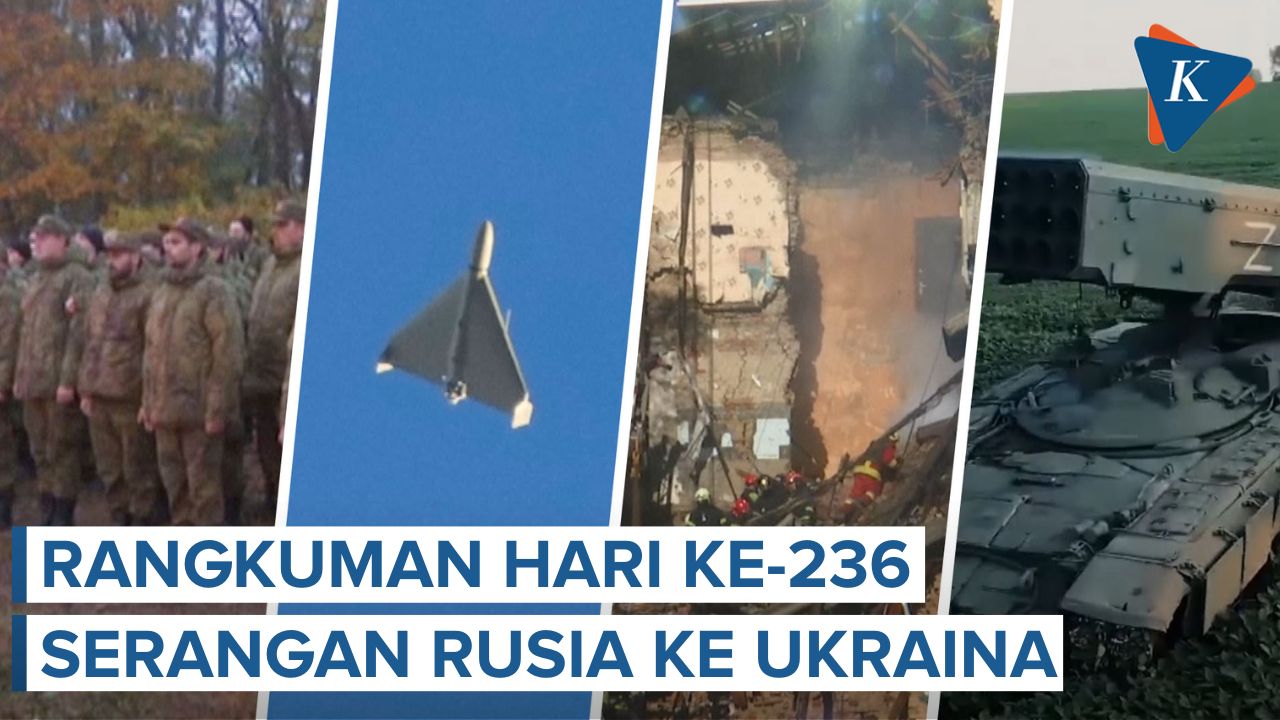 Jet Tempur Rusia Jatuh hingga Kyiv Kembali Diserbu Drone