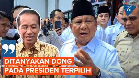 Ditanya Soal Kabinet Prabowo, Jokowi: Tanyakan ke Presiden Terpilih