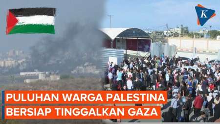 Suasana Perbatasan Rafah-Mesir Dipadati Warga Pengungsi Gaza