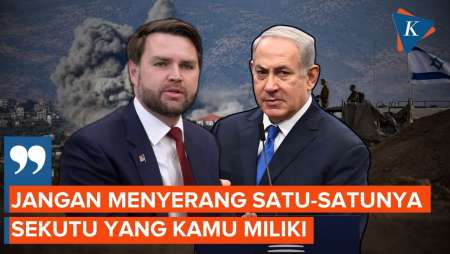 AS Tegur Israel Agar Tak Asingkan Sekutu Terakhir, JD Vance Sentil Menteri Kabinet Netanyahu