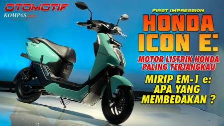 FIRST IMPRESSION | Honda ICON e: | Motor Listrik Paling Terjangkau Honda, Mirip EM1 e: