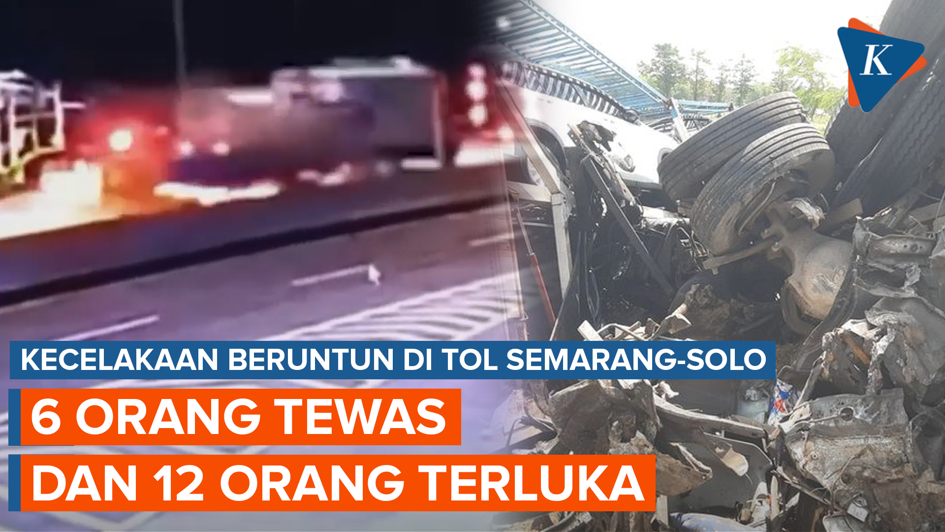 6 Korban Dilaporkan Tewas dalam Kecelakaan Beruntun di Tol Semarang-Solo