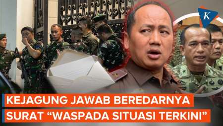 Kejagung Ungkap Surat "Waspada Situasi Terkini", Akui Minta TNI Jaga Rumah Jampidsus
