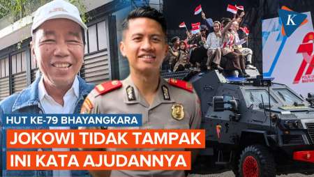 Jokowi Tak Kelihatan dalam HUT ke-79 Bhayangkara, Begini Kata Ajudannya