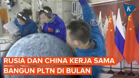 Rusia dan China Sepakat Bangun PLTN di Bulan, AS Disalip?