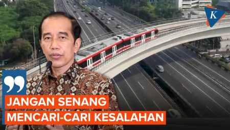 Proyek LRT Jabodebek Sisakan Sejumlah Kekurangan, Jokowi Anggap Wajar
