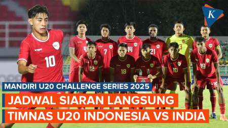 Jadwal Siaran Langsung Timnas U20 Indonesia Vs India Malam Ini