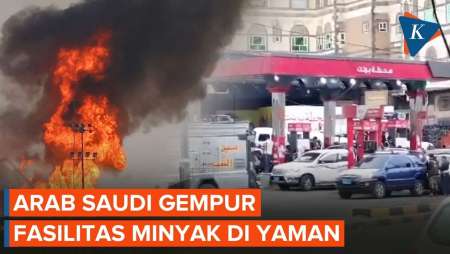Arab Saudi Bombardir Fasilitas Minyak Di Yaman, Warga Panik Antre BBM