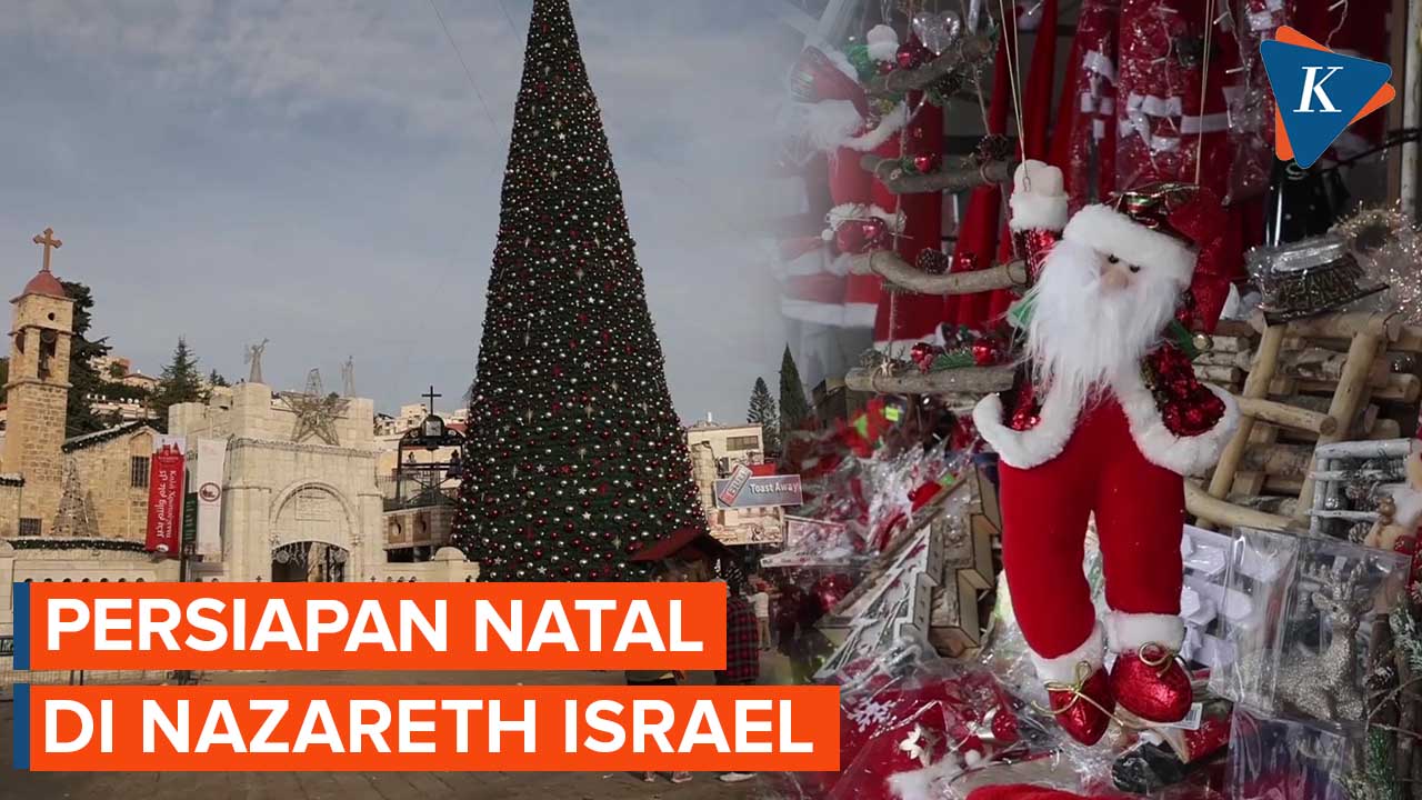 Melihat Persiapan Perayaan Natal di Nazareth Israel Utara