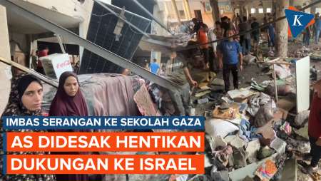 Imbas Serangan Brutal di Sekolah Gaza, AS Didesak Hentikan Dukungan ke Israel