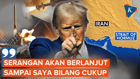 AS Umumkan Gelombang Serangan Baru ke Iran, Trump: Lanjut Sampai Saya Bilang Cukup
