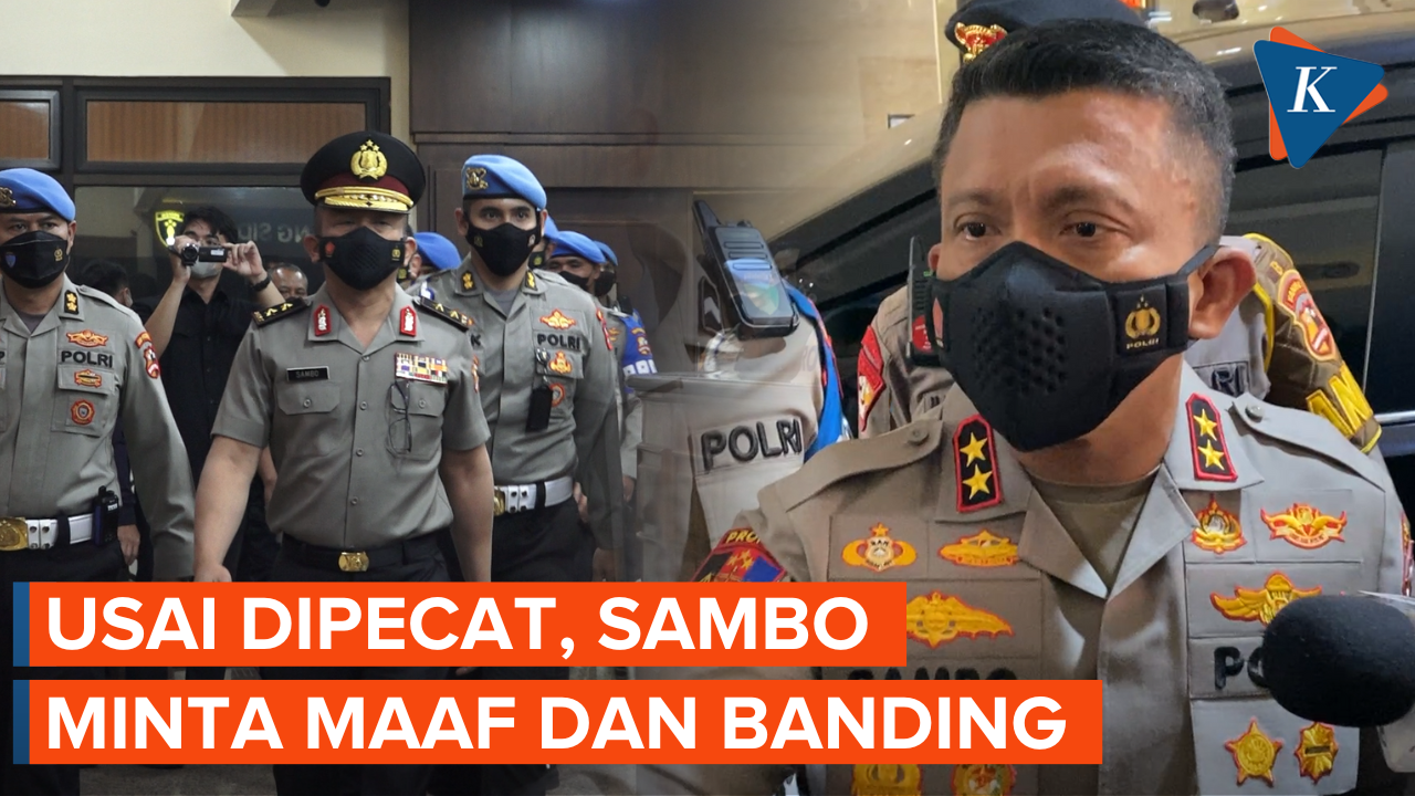 Pernyataan Lengkap Sambo Usai Dipecat, Minta Maaf hingga Naik Banding