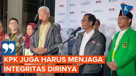 [FULL] Pernyataan Ganjar-Mahfud Usai Giat Paku Integritas KPK