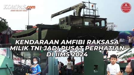 AMPHIBIOUS M3I | Kendaraan Amfibi Raksasa Milik TNI Jadi Pusat Perhatian di IIMS 2024